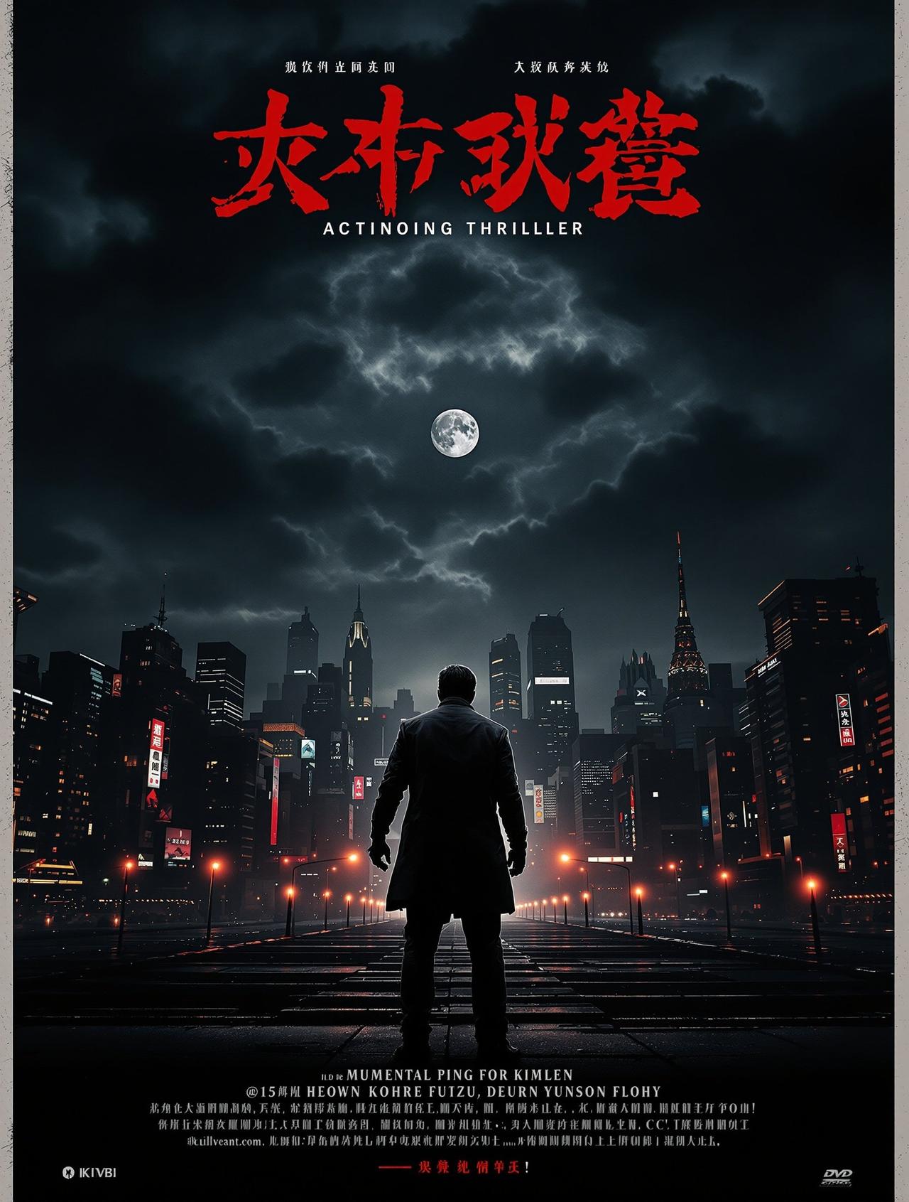 老王影院出品悬疑刑侦作品《暗夜追凶》高清海报